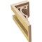 Ekena Millwork 5"W x 5"D x 10"H Wide Sheridan Rough Cedar Woodgrain TimberThane Corbel, Primed Tan CORUR05X05X10SHERCPR - alternate 2